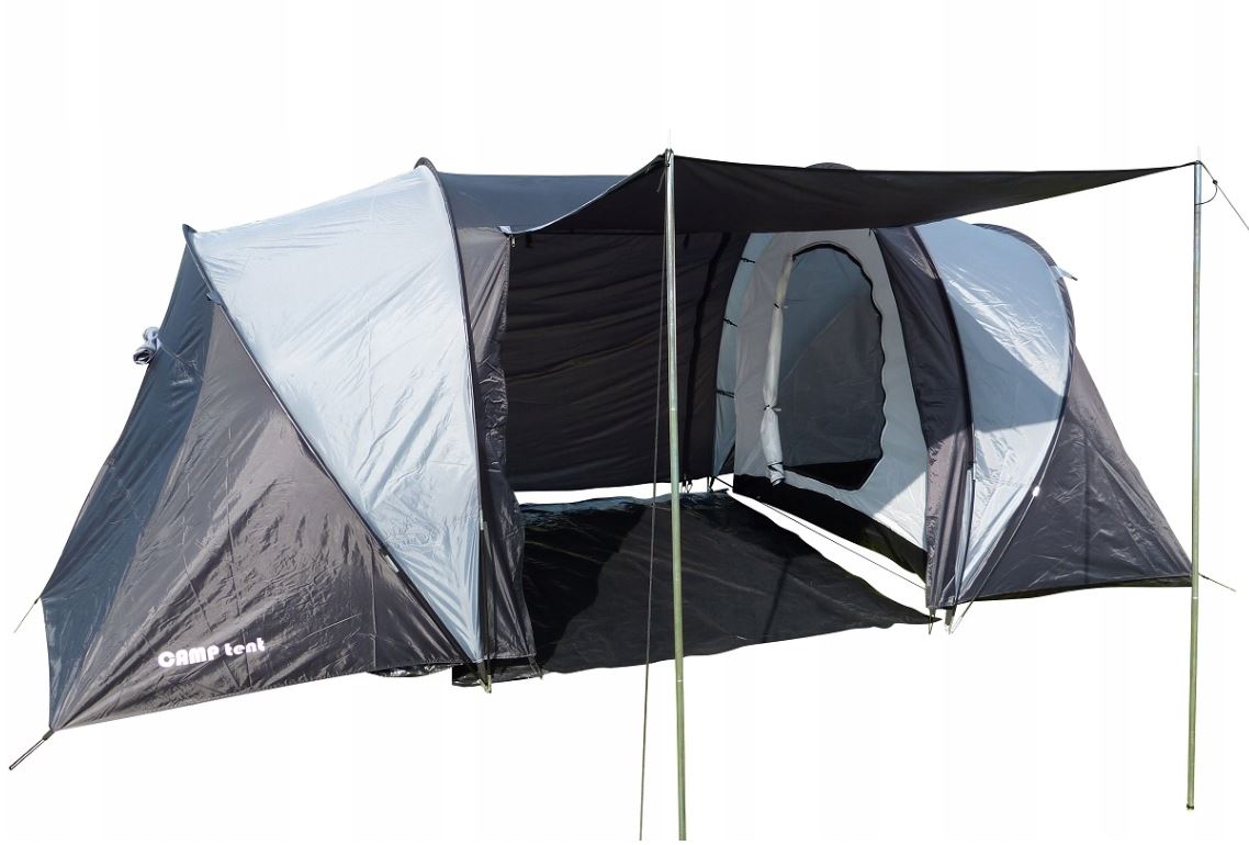 CAMP tourist tent for 4 people, 2 bedrooms, 3500mm, 440x240cm