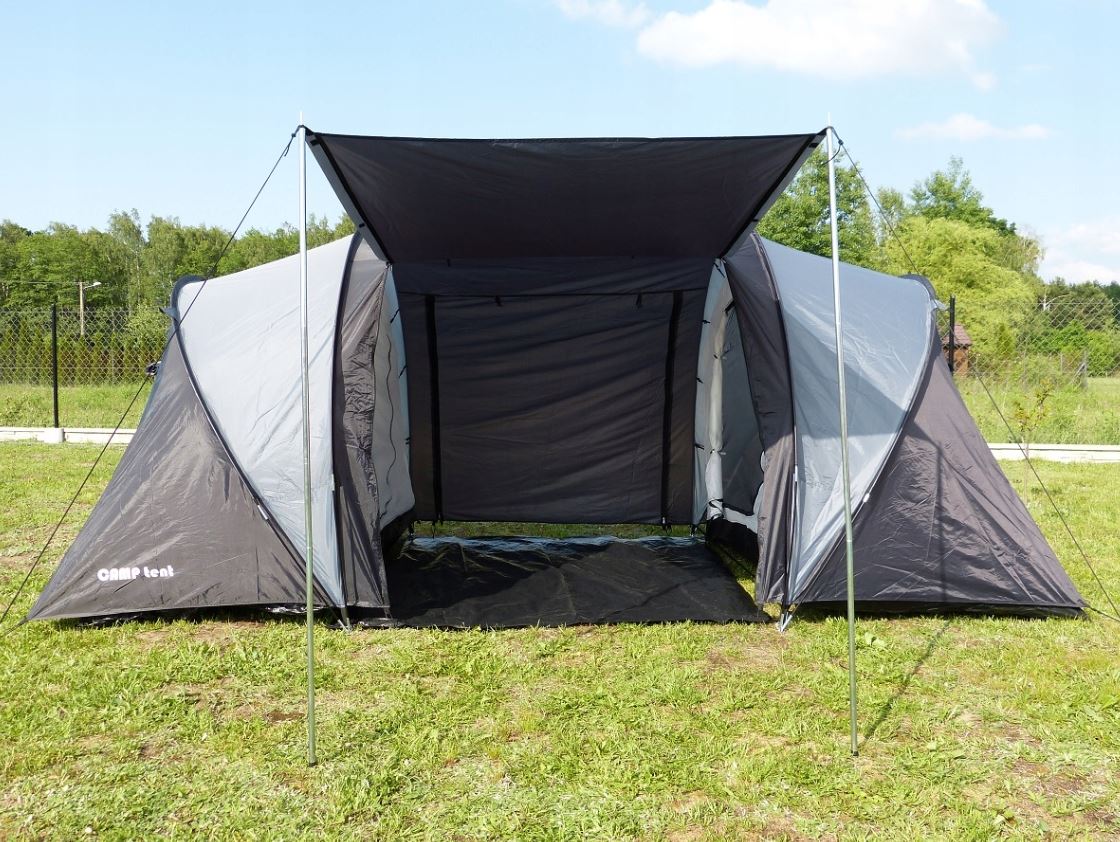 CAMP tourist tent for 4 people, 2 bedrooms, 3500mm, 440x240cm