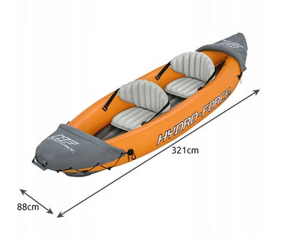 Inflatable kayak, 2-person, Pontoon, 321x88cm