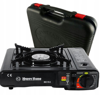 TOURIST GAS stove, half, 4x GAS CARTRIDGES