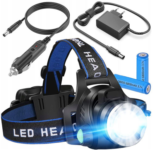 Powerful HEAD LAMP FOR THE HEAD HEAD LAMP 13600 mAh BATTERY