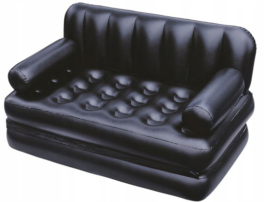 Materac dwuosobowy Bestway 152 x 188 x 64 cm czarny z pompką