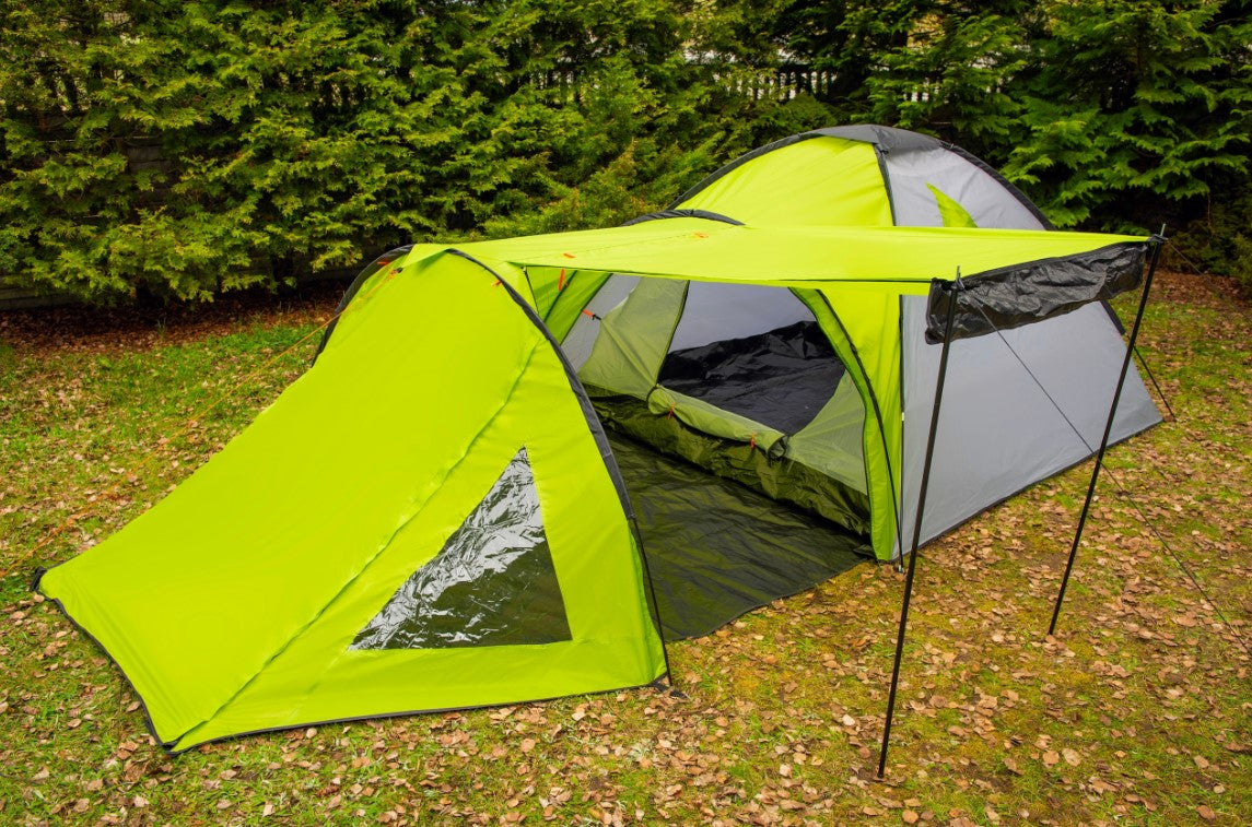 LARGE TOURIST TENT, 4-PERSON, 460x215cm, WITH VESTHIP