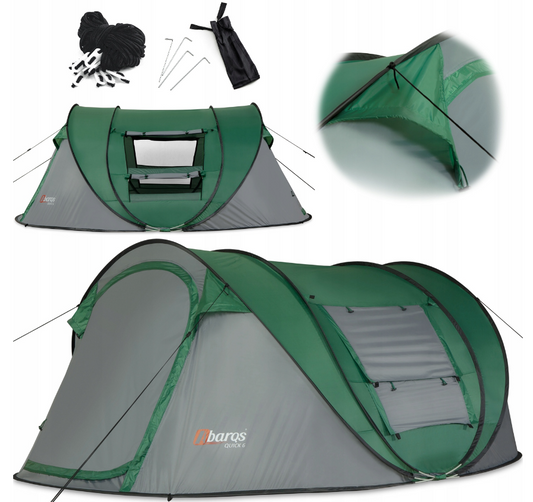 Tourist tent for 4 people, self-folding, window 280x210cm