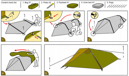 AT MONT2 Ultralight tent for 2 people, 2.2kg