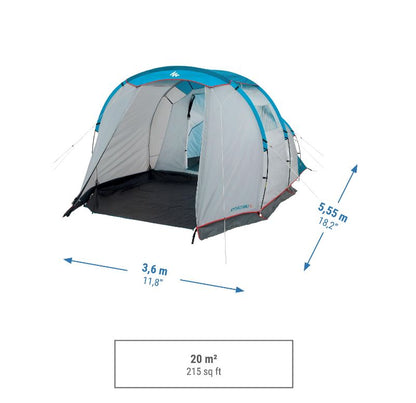 Quechua 4-person camping tent 445x260cm