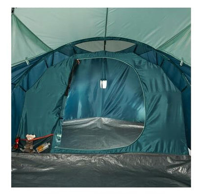 QueA family camping tent for 6 people, 567x525cm, 3 bedrooms