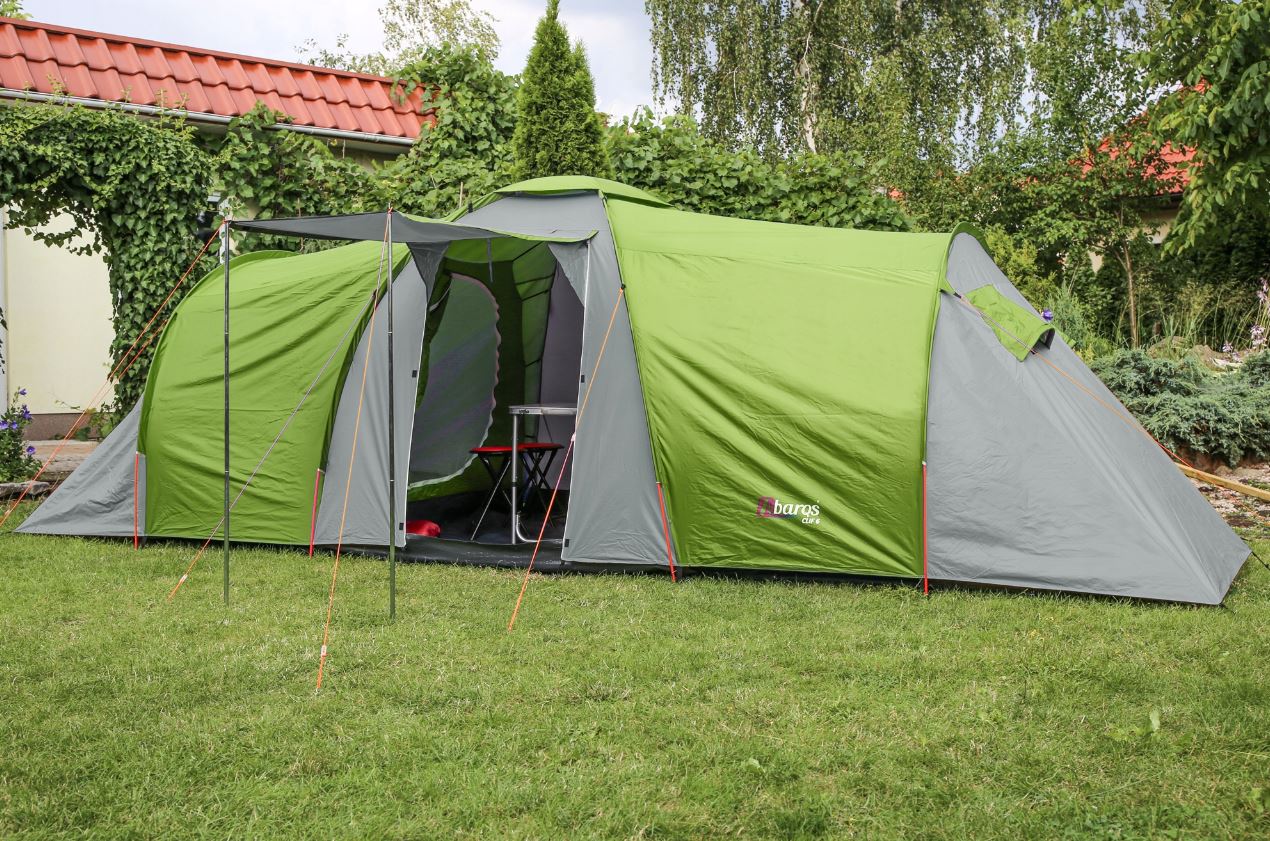 Turistický stan pro 6 osob ABARQS CLIF-6 3000mm 2komorový