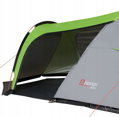 Tourist tent for 3 people, bedroom, vestibule, 2 entrances, 355x185cm