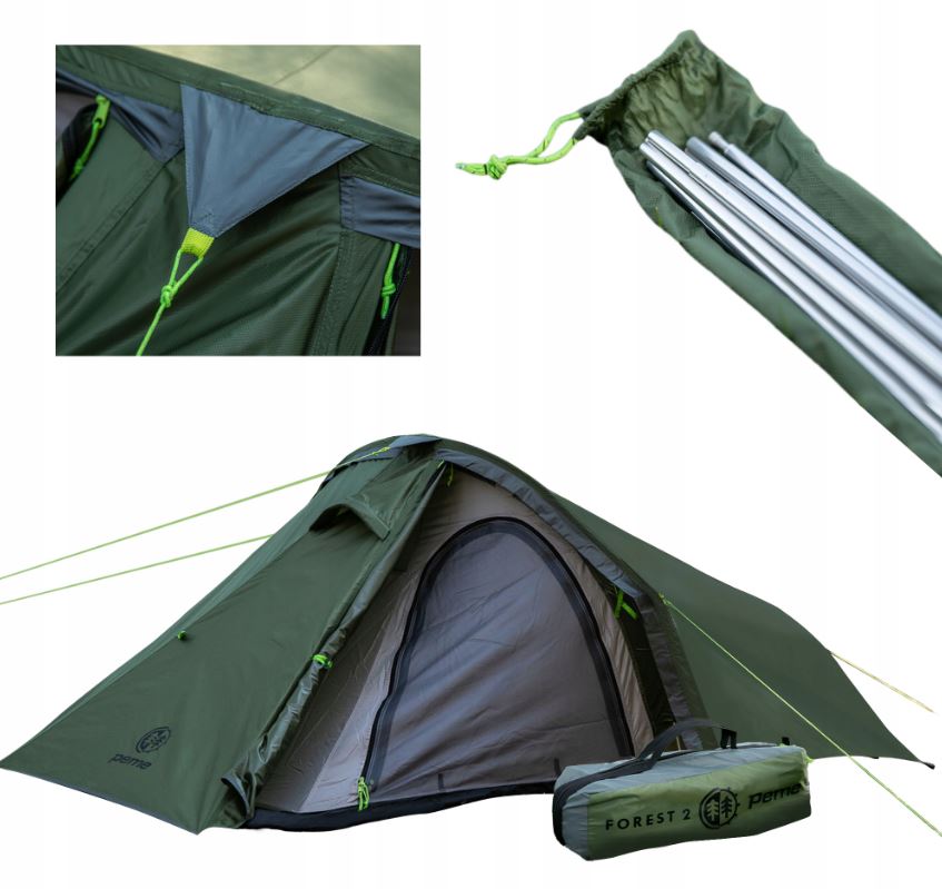 Forest tourist tent for 2 people, 285x160cm