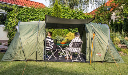 4-person tent, 2 bedrooms, vestibule 450 x 225 cm