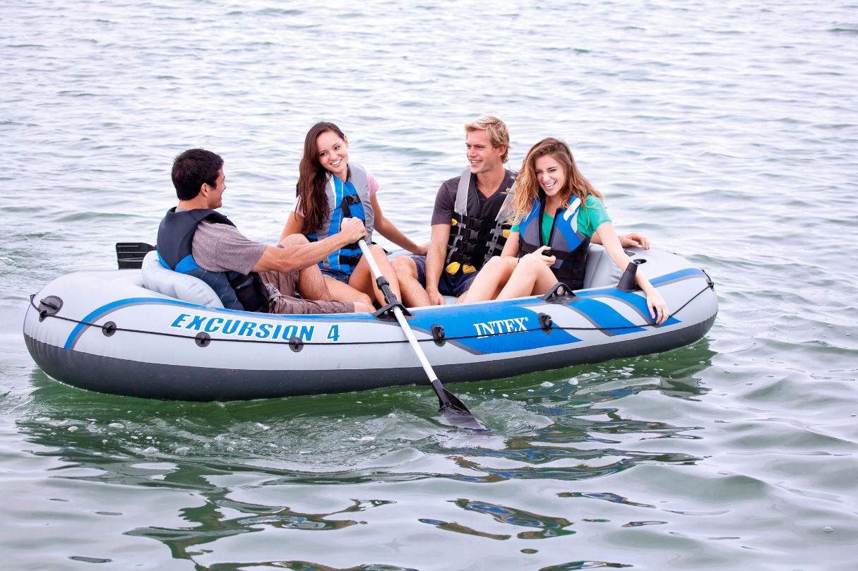 EXCURSION 4-PERSON PONTOO + OARS + PUMP