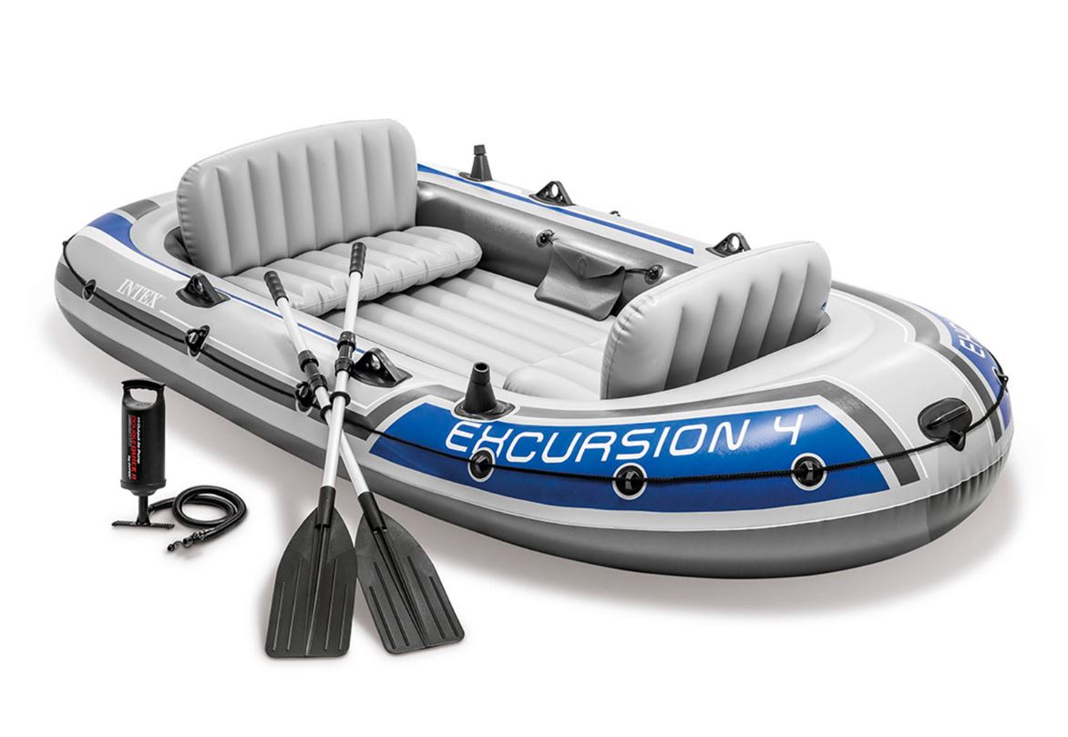 EXCURSION 4-PERSON PONTOO + OARS + PUMP