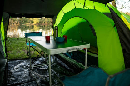 Tourist tent for 4 people, Family, 2 bedrooms, 410x220cm