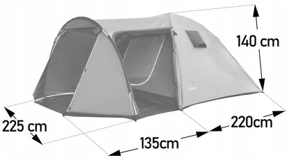 4-PERSON TOURIST TENT CAMPELA 3000mm