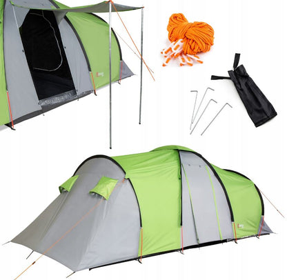 Green 8-person tent, 2-bedrooms, vestibule