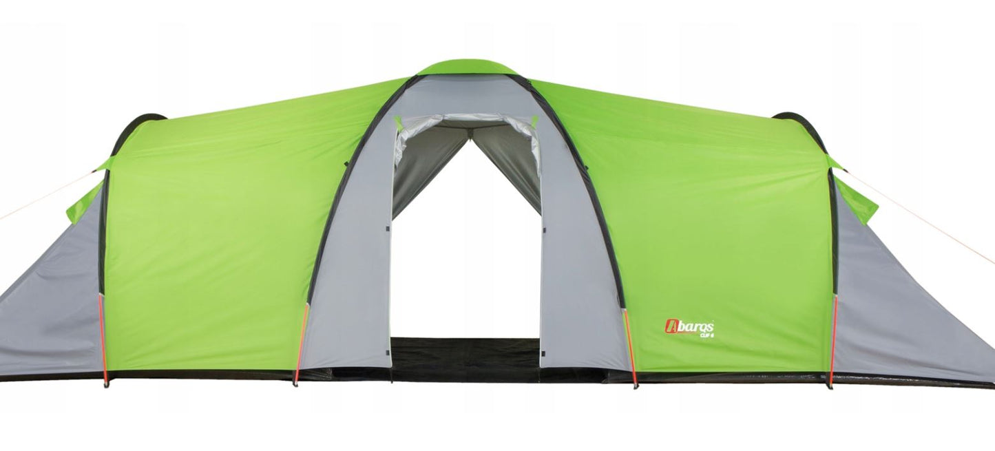 Green 8-person tent, 2-bedrooms, vestibule