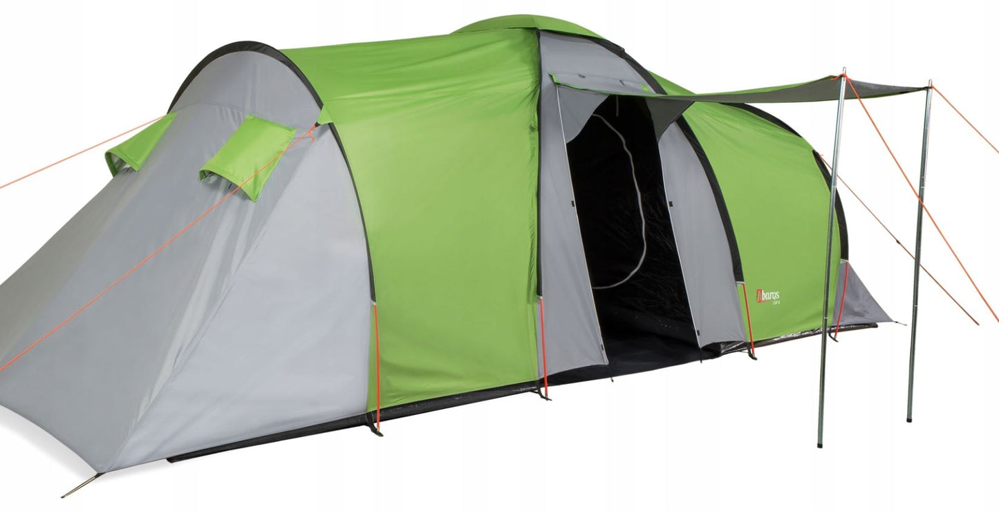 Green 8-person tent, 2-bedrooms, vestibule