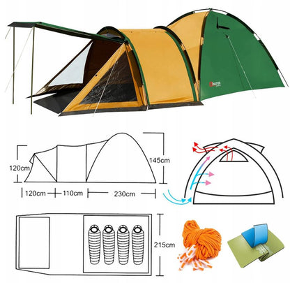 TRAPER tourist tent for 4 people